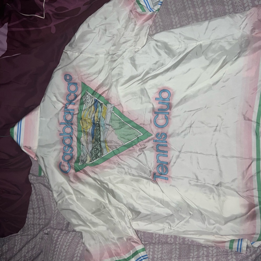 CASABLANCA SILK SHIRT MEDIUM WORN 1X AMAZING CONDO